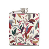 Blumenhintergrund Flachmann (Vorderseite)