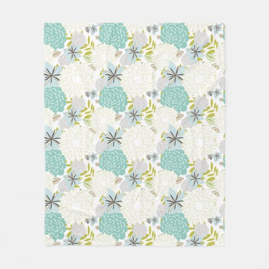 Blumenhintergrund Fleecedecke (Vorderseite)