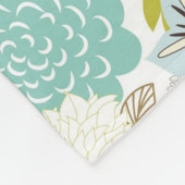 Blumenhintergrund Fleecedecke (Ecke)