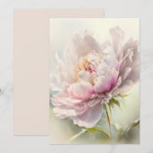 Blumenhintergrund. Frühlingsblüte Einladung (Vorne/Hinten)