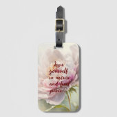 Blumenhintergrund. Frühlingsblüte Gepäckanhänger (Vorderseite Vertikal)