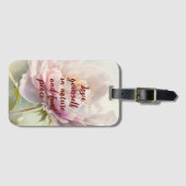 Blumenhintergrund. Frühlingsblüte Gepäckanhänger (Vorderseite (Horizontal))