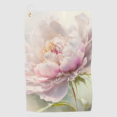 Blumenhintergrund. Frühlingsblüte Golfhandtuch (Vorderseite)