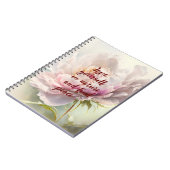 Blumenhintergrund. Frühlingsblüte Notizblock (Linke Seite)