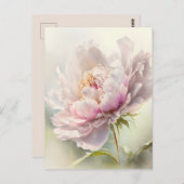 Blumenhintergrund. Frühlingsblüte Postkarte (Vorne/Hinten)