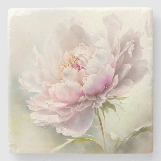 Blumenhintergrund. Frühlingsblüte Steinuntersetzer (Vorderseite)