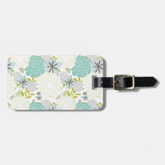 Blumenhintergrund Gepäckanhänger (Vorderseite horizontal)