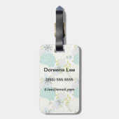 Blumenhintergrund Gepäckanhänger (Rückseite vertikal)