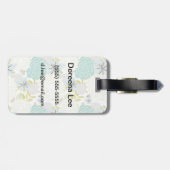 Blumenhintergrund Gepäckanhänger (Rückseite horizontal)