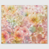 Blumenhintergrund Geschenkpapier (Flach)