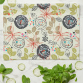 Blumenhintergrund Geschirrtuch (Gefaltet)