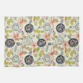 Blumenhintergrund Geschirrtuch (Horizontal)