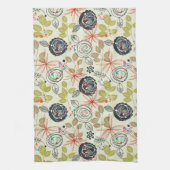 Blumenhintergrund Geschirrtuch (Vertikal)