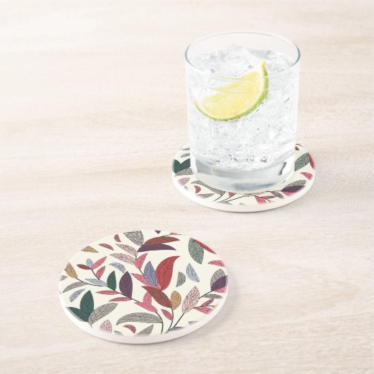 Blumenhintergrund Getränkeuntersetzer (Seite)