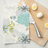 Blumenhintergrund Handtuch (Viertel Falte)