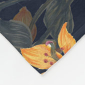 Blumenhintergrund in nahtlosem Muster. Fleecedecke (Ecke)