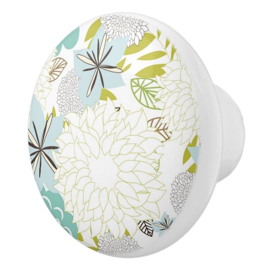 Blumenhintergrund Keramikknauf (Rechts)