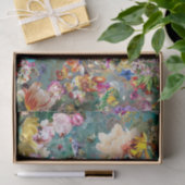 Blumenhintergrund Mehrfarbig Aquamarin Seidenpapier (Geschenk)