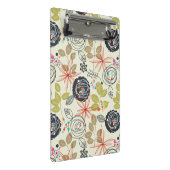 Blumenhintergrund Mini Klemmbrett (Schrägansicht)