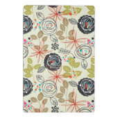 Blumenhintergrund Mini Klemmbrett (Rückseite)