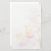 Blumenhintergrund mit Watercolor-Blumen Briefpapier (Vorne/Hinten)