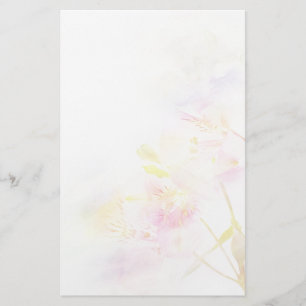 Blumenhintergrund mit Watercolor-Blumen Briefpapier