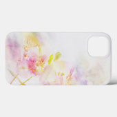 Blumenhintergrund mit Watercolor-Blumen Case-Mate iPhone Hülle (Rückseite (Horizontal))