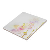 Blumenhintergrund mit Watercolor-Blumen Fliese (Seite)