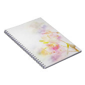 Blumenhintergrund mit Watercolor-Blumen Notizblock (Rechte Seite)