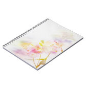 Blumenhintergrund mit Watercolor-Blumen Notizblock (Linke Seite)