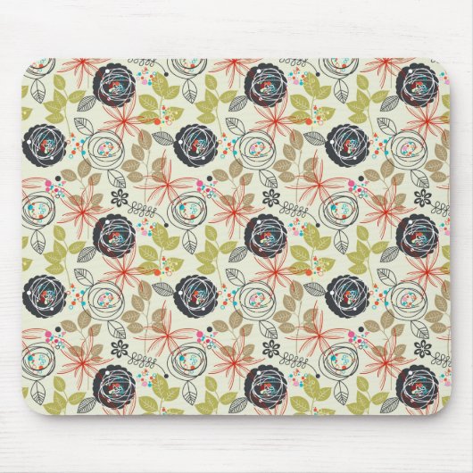 Blumenhintergrund Mousepad (Vorne)