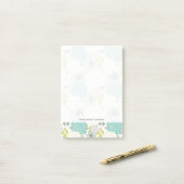 Blumenhintergrund Post-it Klebezettel (Auf Schreibtisch)