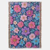 Blumenhintergrund, rosa und lila, decke (Vorderseite Vertikal)