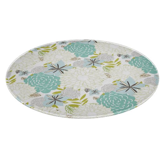 Blumenhintergrund Schneidebrett (Ecke)