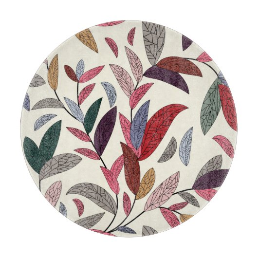 Blumenhintergrund Schneidebrett (Vorderseite)