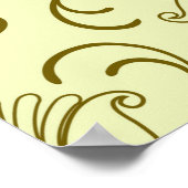 Blumenhintergrund. Schöne Vintage Illustration. Poster (Ecke)