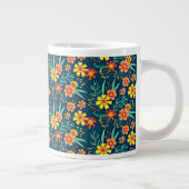 Blumenhintergrund Schönes Design-46566 Jumbo-Tasse (Rechts)