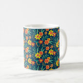 Blumenhintergrund Schönes Design-46566 Kaffeetasse (VorderseiteRechts)