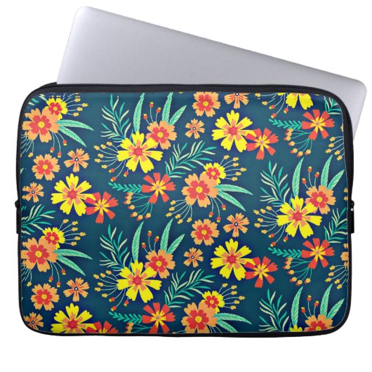Blumenhintergrund Schönes Design-46566 Laptopschutzhülle (Vorderseite)