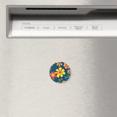 Blumenhintergrund Schönes Design-46566 Magnet (In Situ (Geschirrspüler))