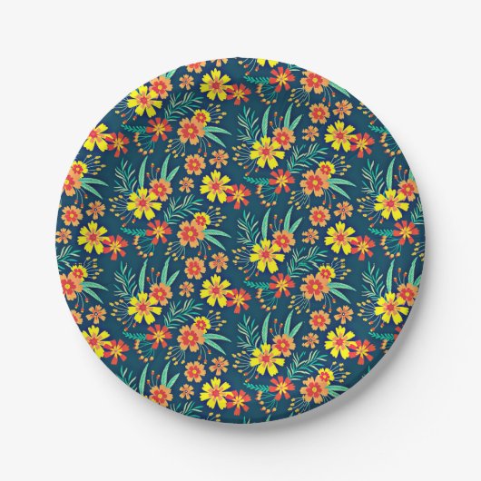 Blumenhintergrund Schönes Design-46566 Pappteller (Vorderseite)