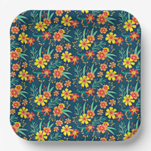 Blumenhintergrund Schönes Design-46566 Pappteller