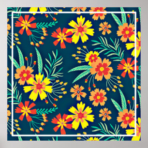 Blumenhintergrund Schönes Design-46566 Poster