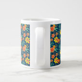 Blumenhintergrund Schönes Design Jumbo-Tasse (Rückseite)