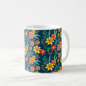 Blumenhintergrund Schönes Design Kaffeetasse (VorderseiteRechts)