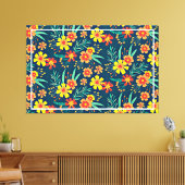 Blumenhintergrund Schönes Design Leinwanddruck (Insitu (Wohnzimmer))