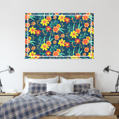 Blumenhintergrund Schönes Design Leinwanddruck (Insitu (Schlafzimmer))