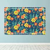 Blumenhintergrund Schönes Design Leinwanddruck (Insitu (Holzboden))