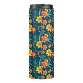Blumenhintergrund Schönes Design Thermosbecher (Rückseite)