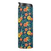 Blumenhintergrund Schönes Design Thermosbecher (Nach rechts gedreht)
